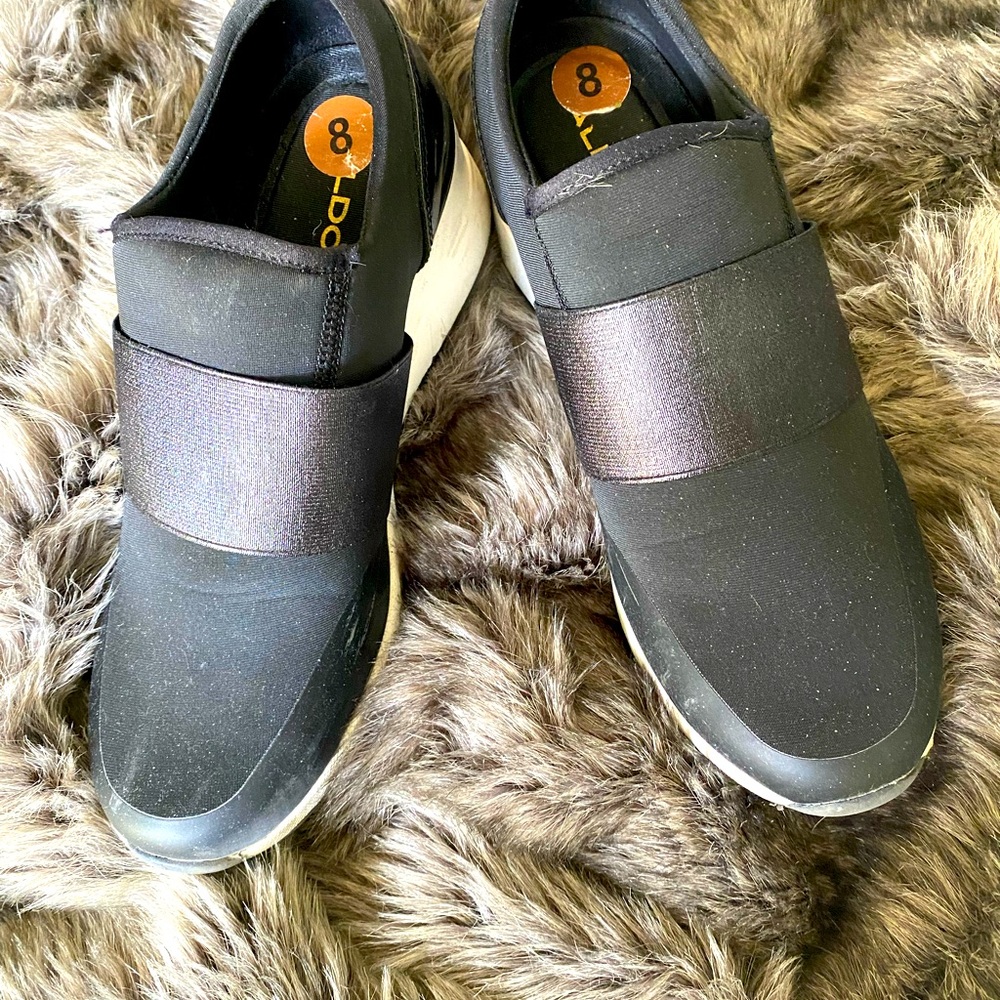 Aldo slip on wedge shoes